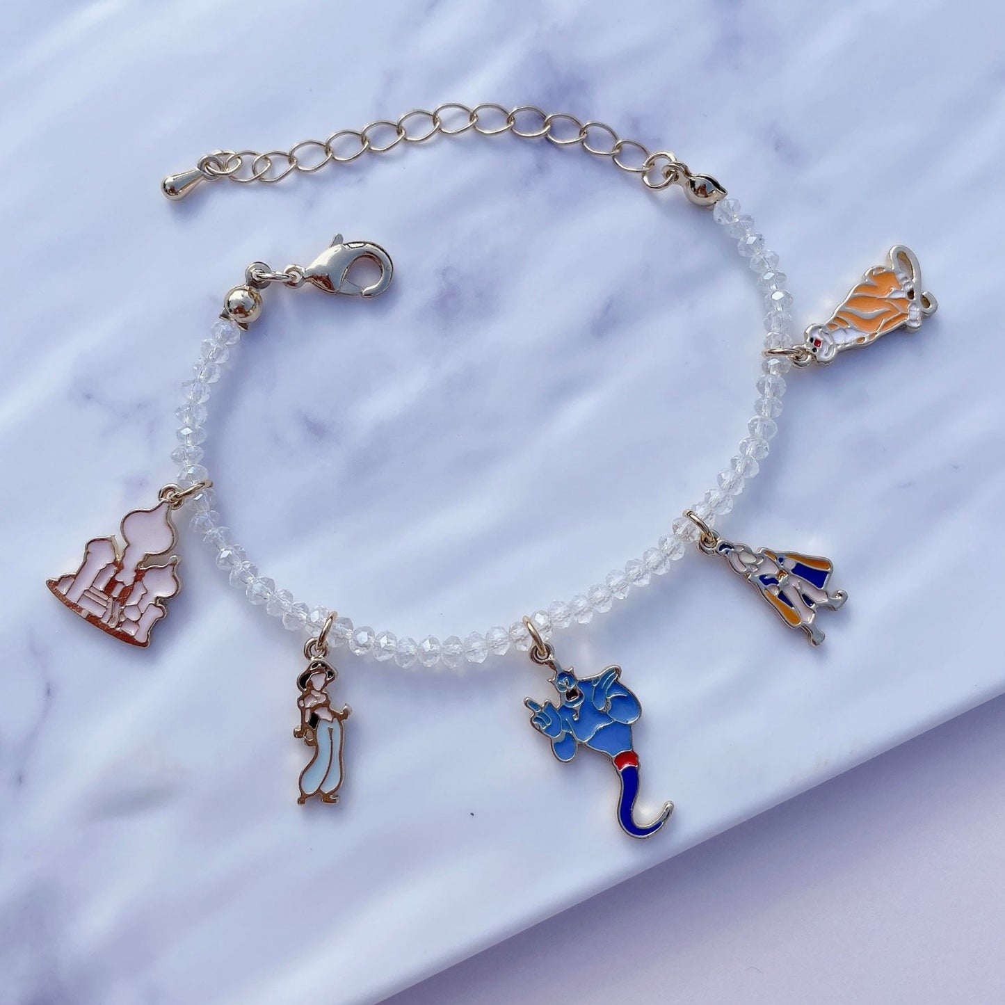 Jasmine Beads Bracelet | Adjustable Charm Beaded Band | Fairytale Series | Aladdin and the Magic Lamp