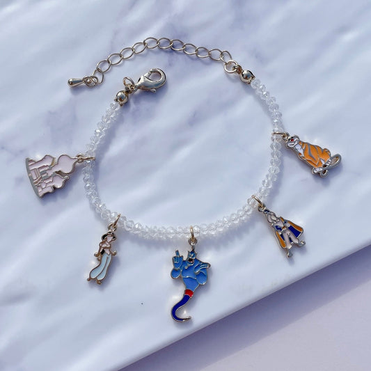 Jasmine Beads Bracelet | Adjustable Charm Beaded Band | Fairytale Series | Aladdin and the Magic Lamp