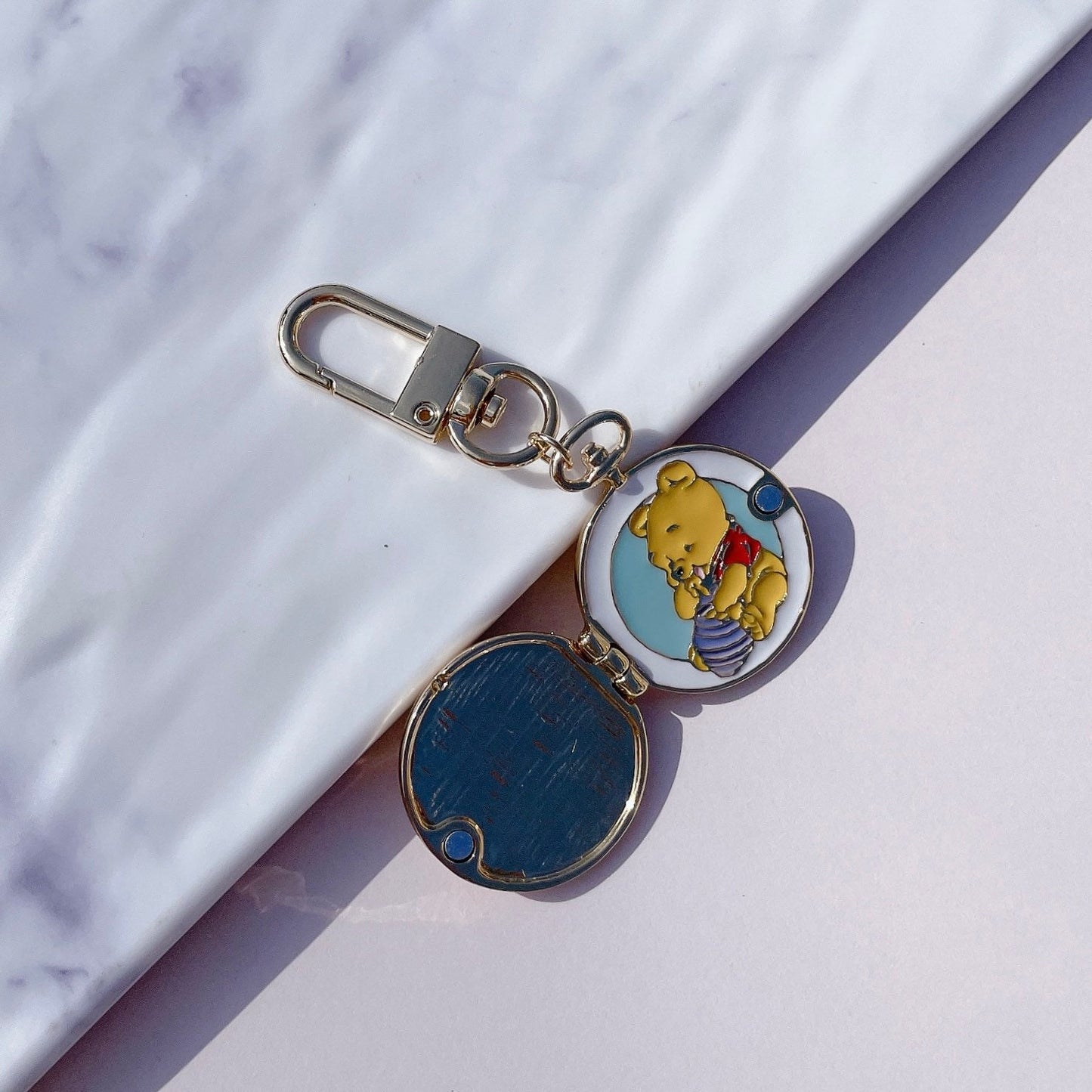 Winnie Locket Keychain | Multicolor Cartoon Charm | Fairytale Series | Winnie the Pooh Story Inspired
