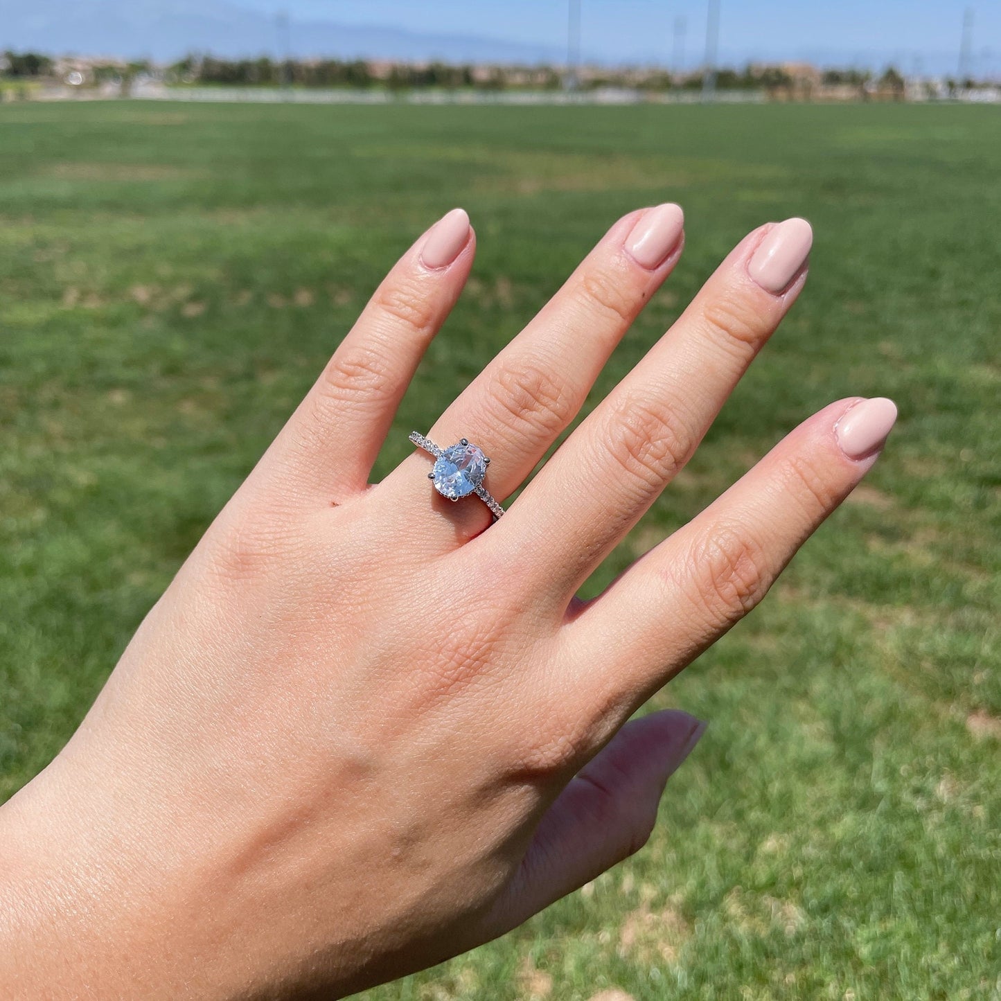 Oval Diamond Vintage Royal Crown Wedding Ring